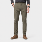 Men's Chino Pants - Stretch Cotton Smart Casual Trousers