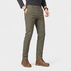 Men's Chino Pants - Stretch Cotton Smart Casual Trousers