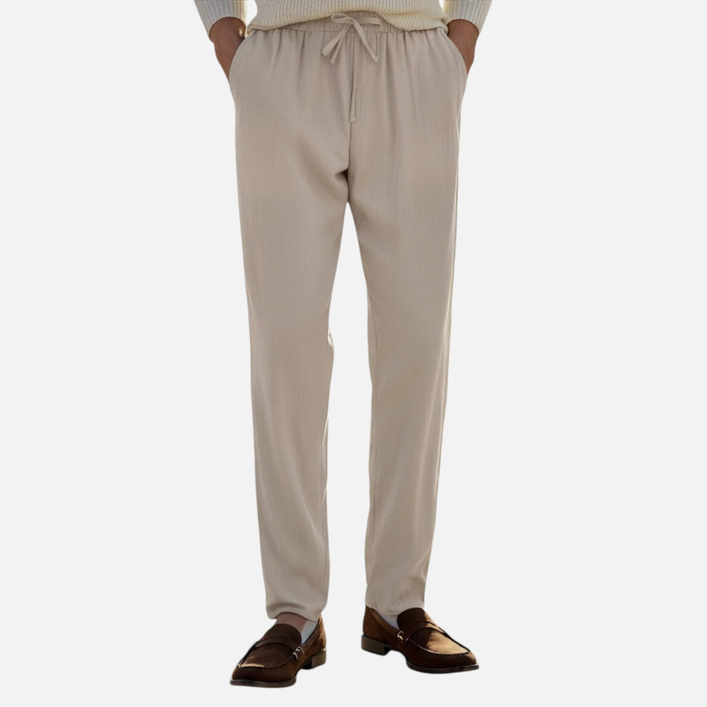 Maison Delmont | Men’s Riviera Linen Tailored Trousers