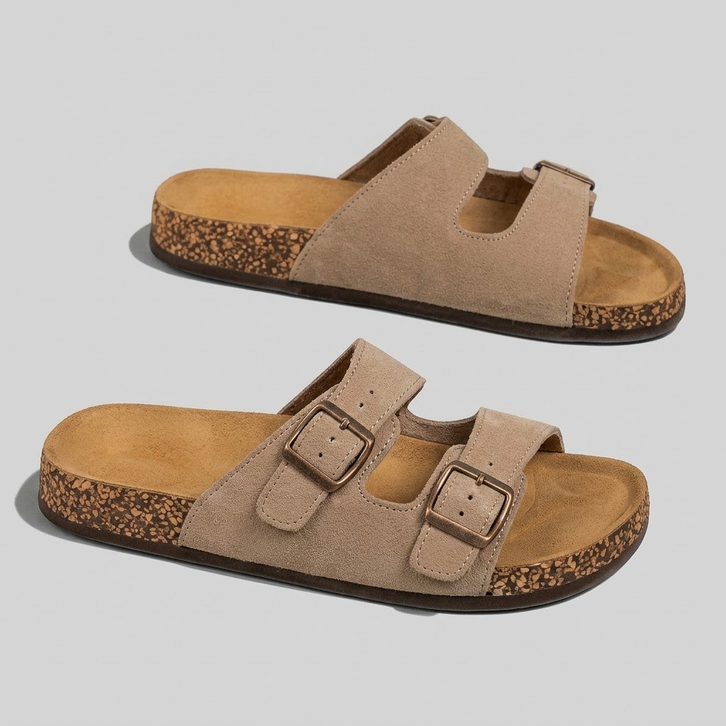Classic Suede Cork Clogs with Arch Support