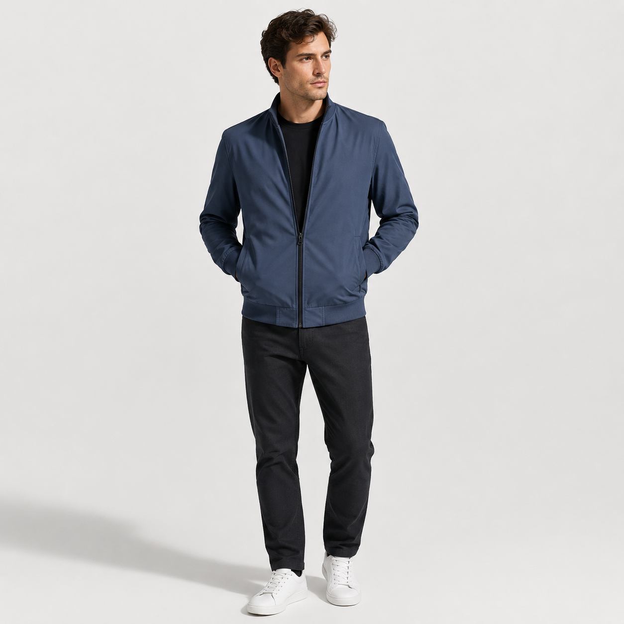 Men’s Vintage Suede Zip-Up Jacket