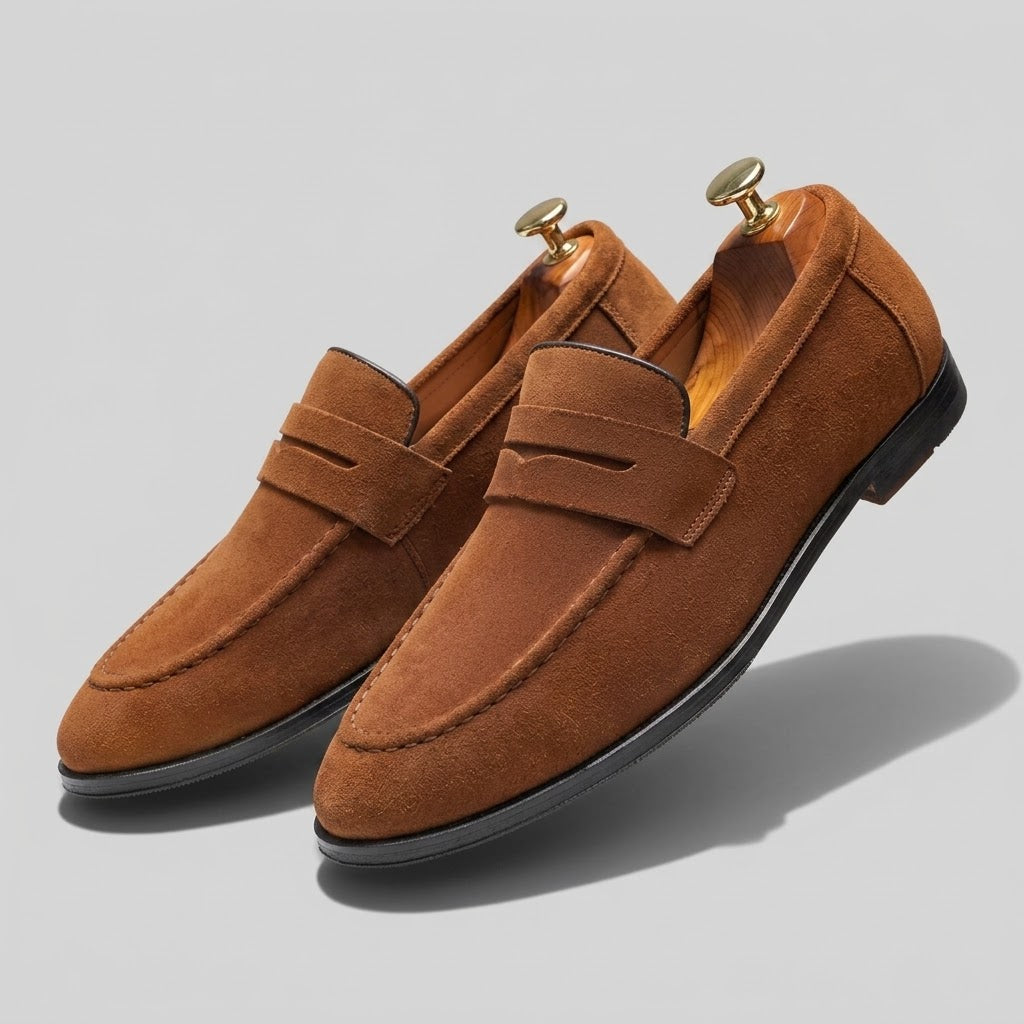 Men’s Suede Leather Slip-On Loafers