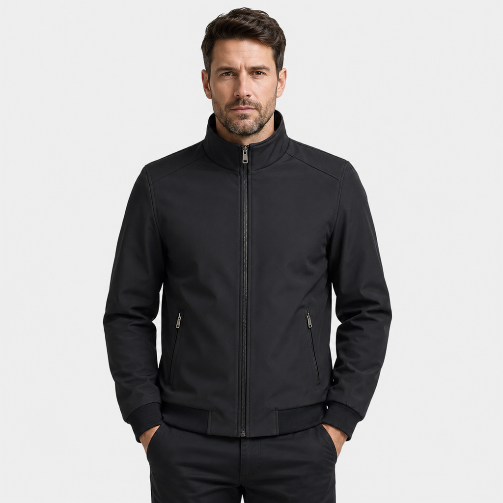 Men's Fleece Jacket - Thickened Stand Collar Zip-Up