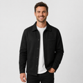 Men's Brushed Jacket - Polyester Rayon Loose Fit