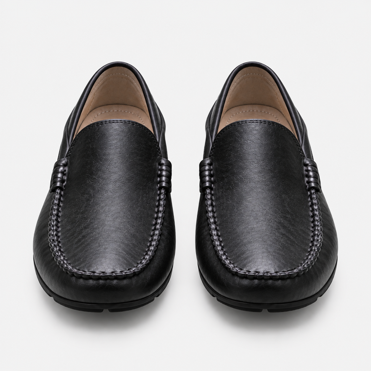 Men's Genuine Leather Driving Loafers – Classic Slip-On Moccasins