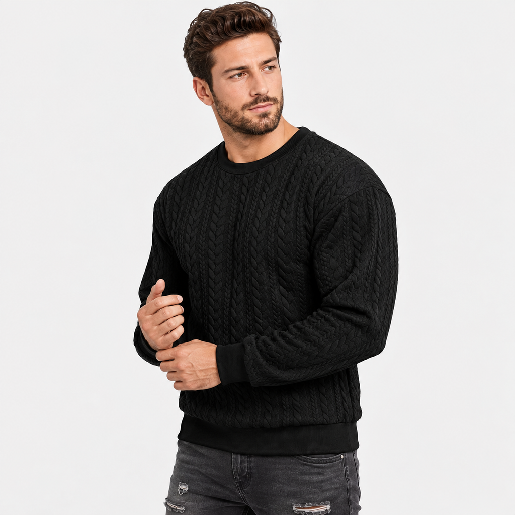 Men’s Lightweight Crew Neck Pullover Sweatshirt Everyday Wear