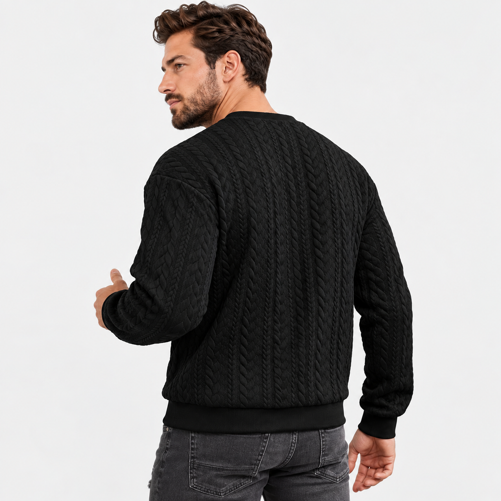 Men’s Lightweight Crew Neck Pullover Sweatshirt Everyday Wear