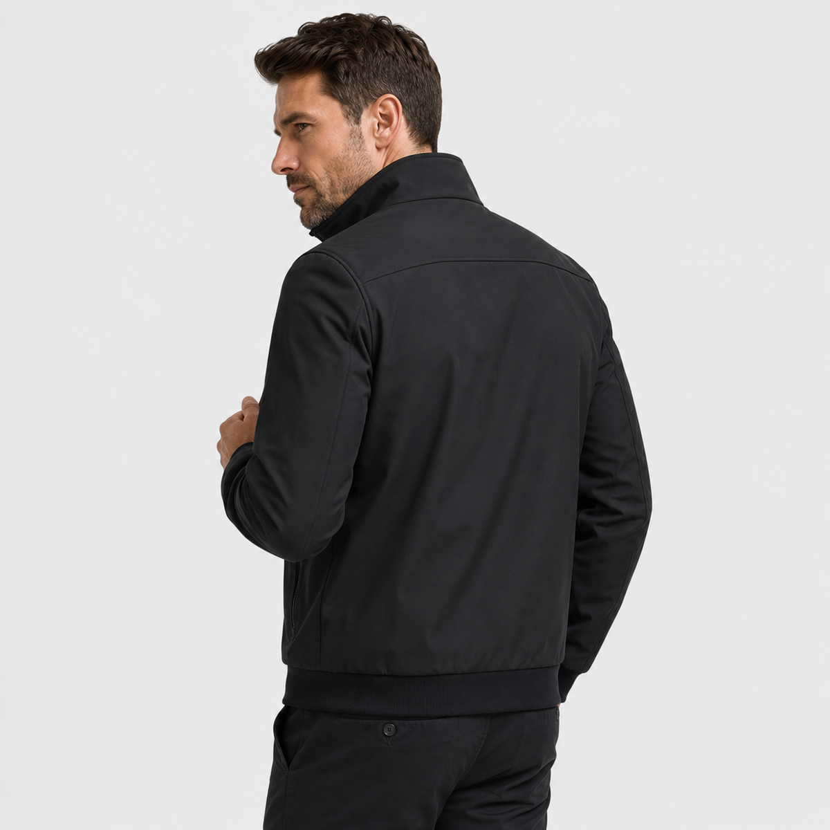 Men's Fleece Jacket - Thickened Stand Collar Zip-Up