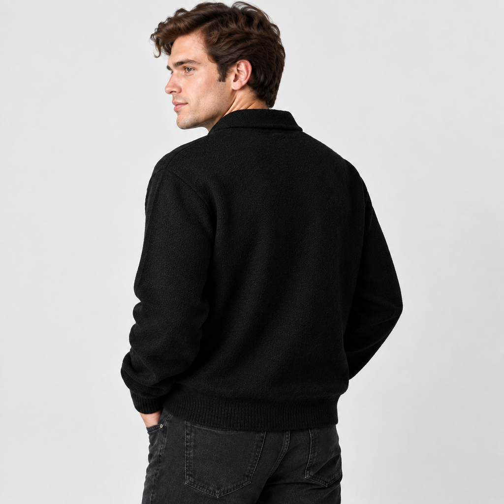 Men’s Thick Knit Pullover Sweater Classic Casual Outerwear