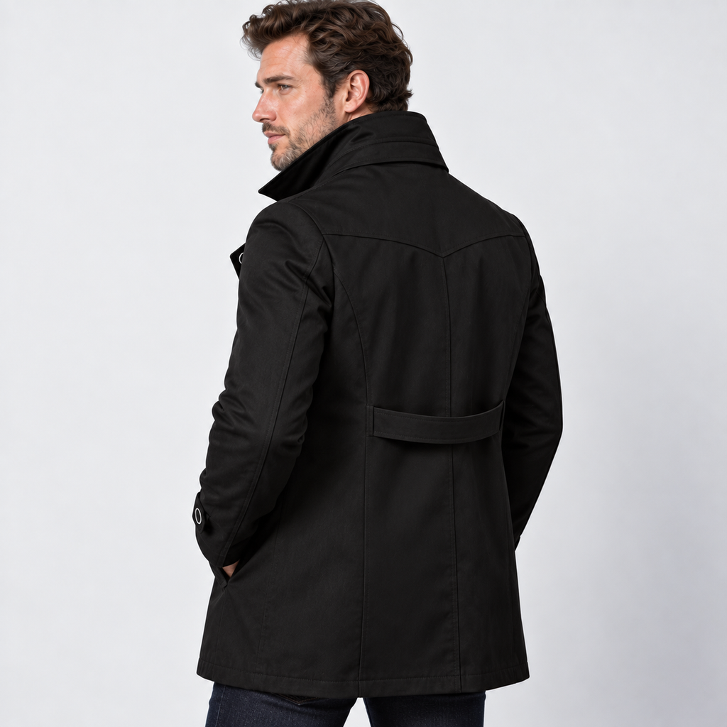 Men’s Classic Overcoat Formal Casual Style Outerwear