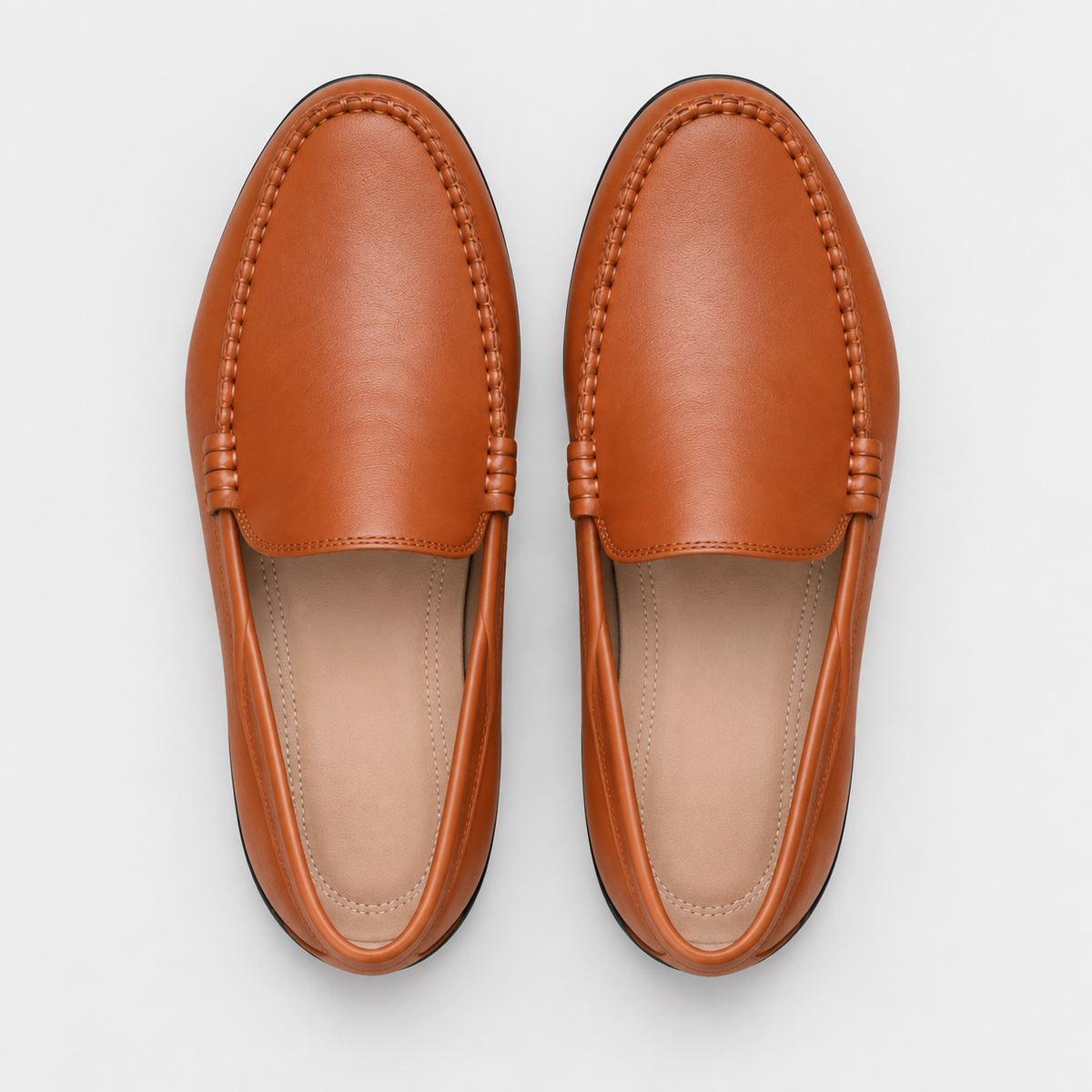 Men's Genuine Leather Driving Loafers – Classic Slip-On Moccasins