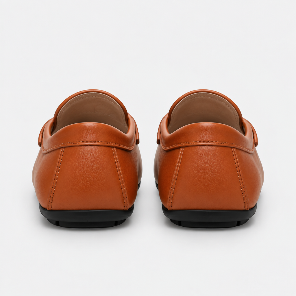 Men's Genuine Leather Driving Loafers – Classic Slip-On Moccasins
