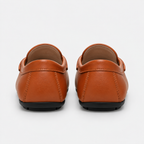 Men's Genuine Leather Driving Loafers – Classic Slip-On Moccasins