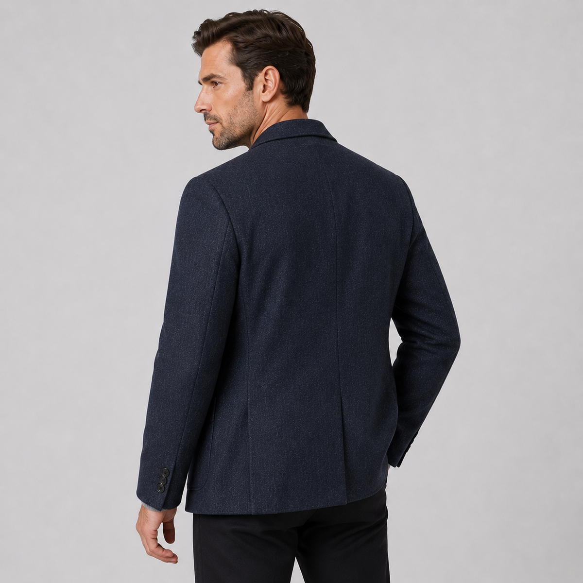 Men's Plaid Blazer - British Style Single-Breasted Jacket