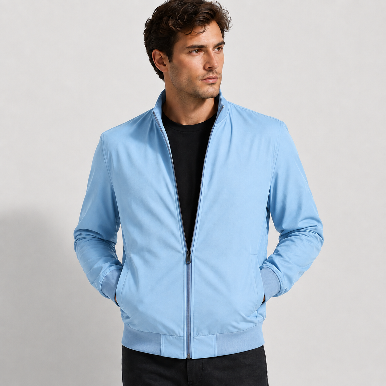 Men’s Vintage Suede Zip-Up Jacket