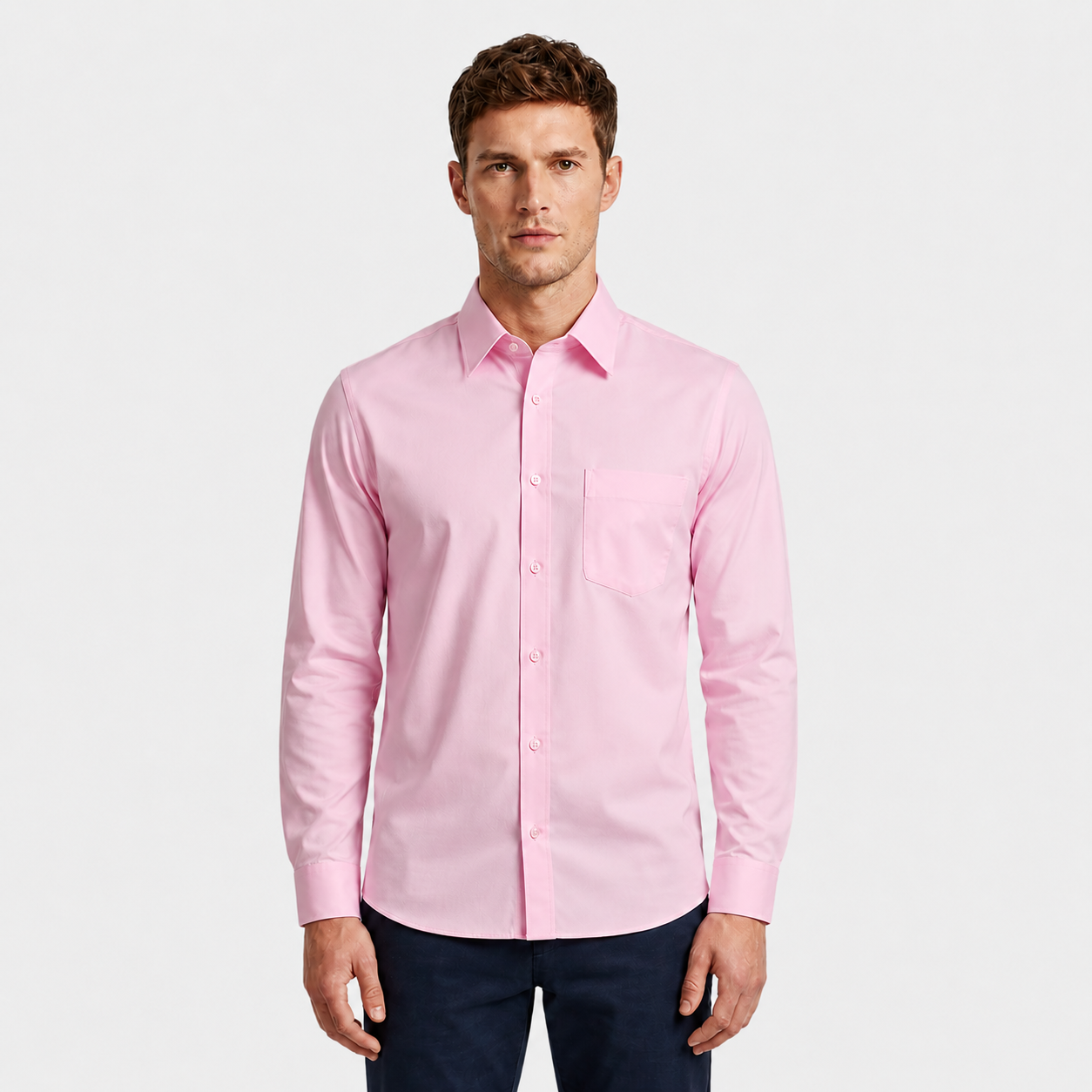 Men’s Classic Long-Sleeve Dress Shirt