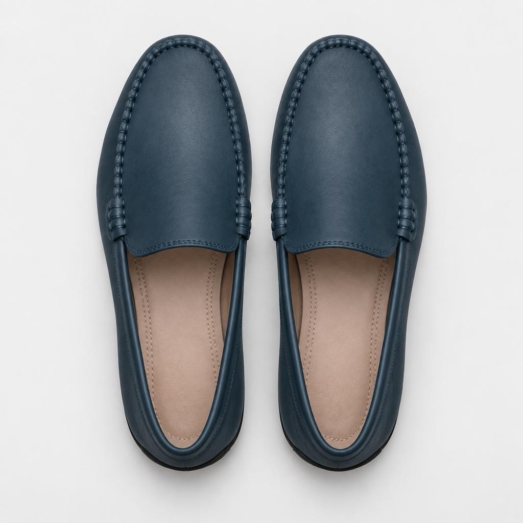 Men's Genuine Leather Driving Loafers – Classic Slip-On Moccasins