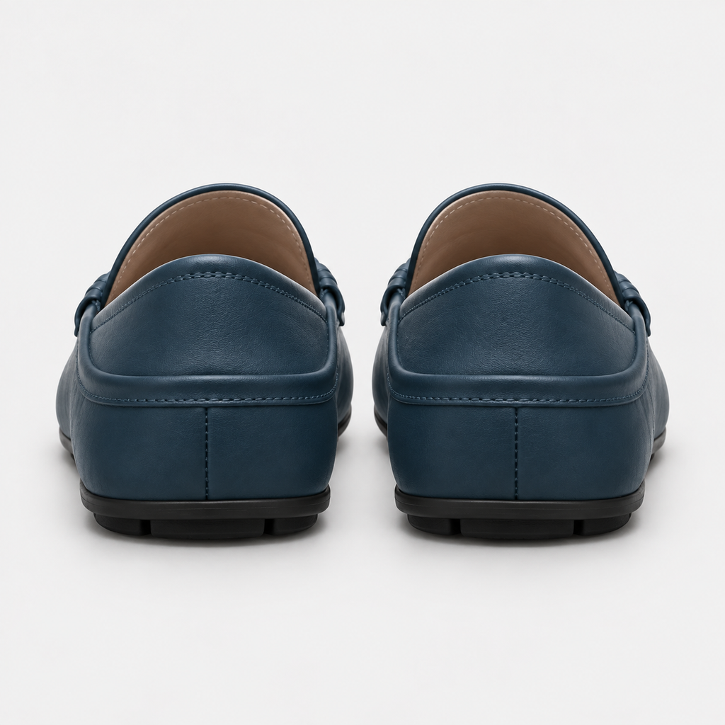 Men's Genuine Leather Driving Loafers – Classic Slip-On Moccasins