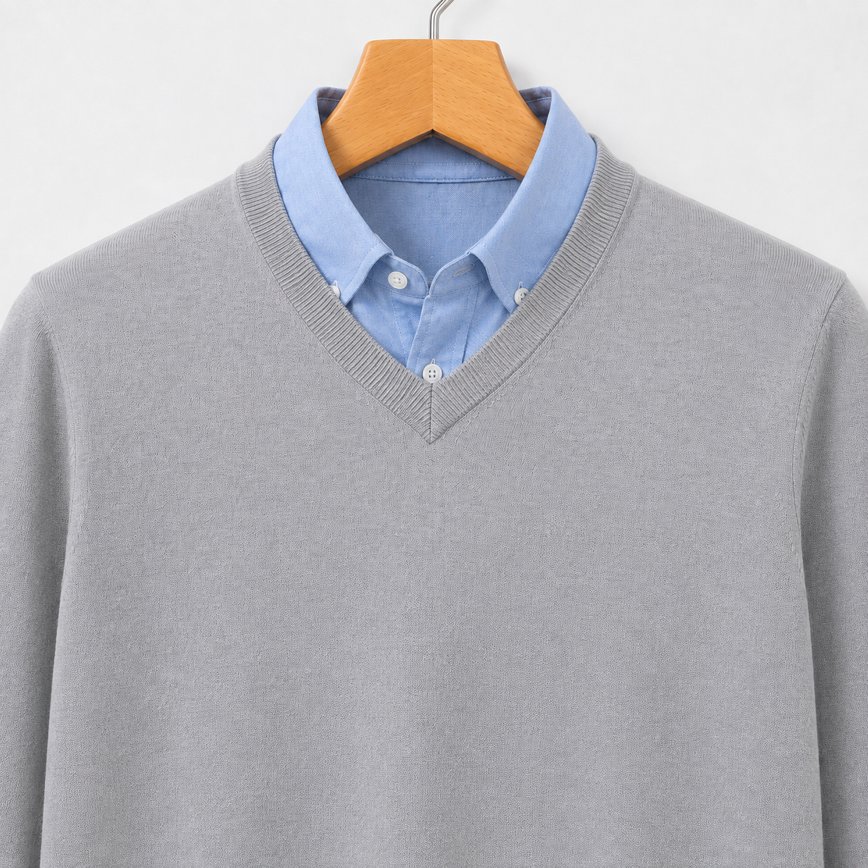 Men’s Classic V-Neck Lightweight Knit Sweater
