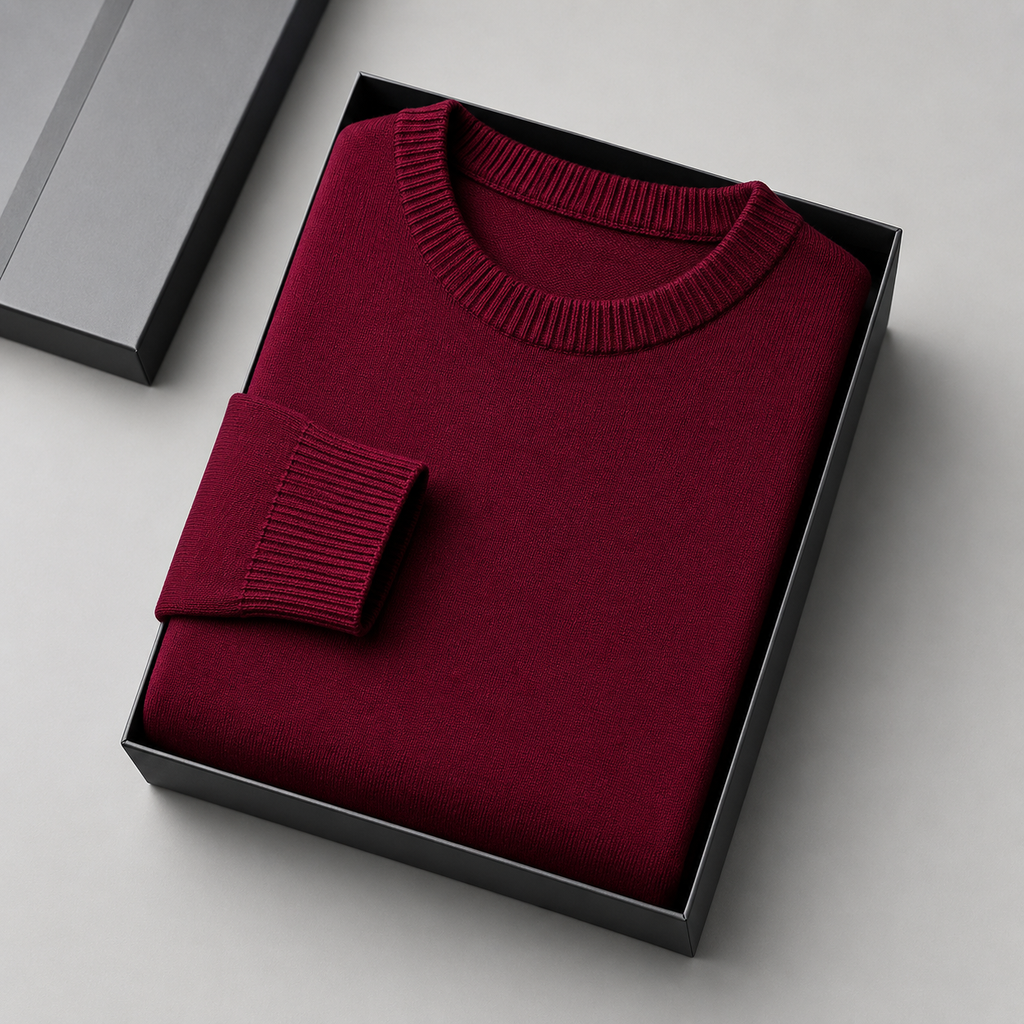 Men’s Classic Crewneck Knit Pullover Sweater