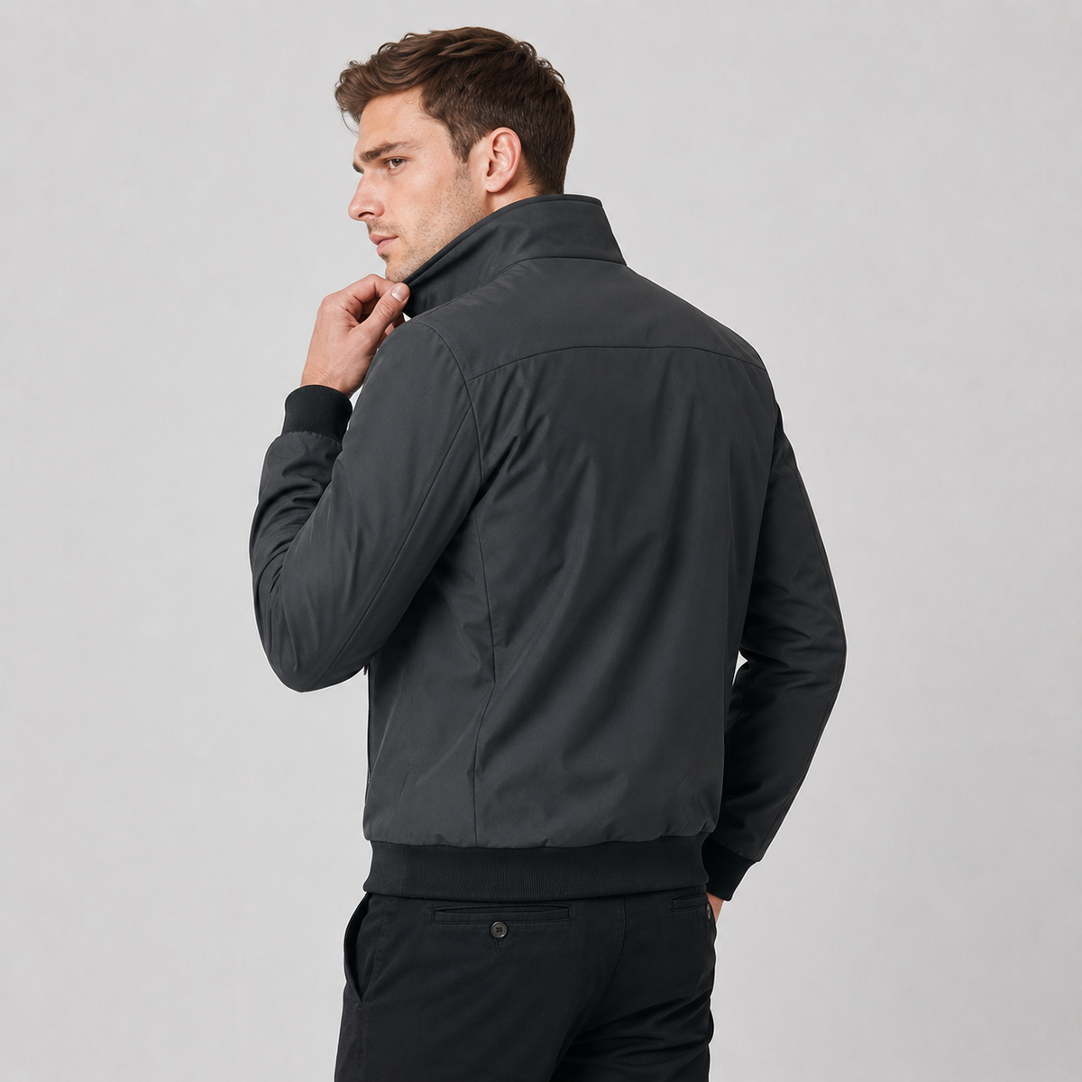 Men's Fleece Jacket - Thickened Stand Collar Zip-Up