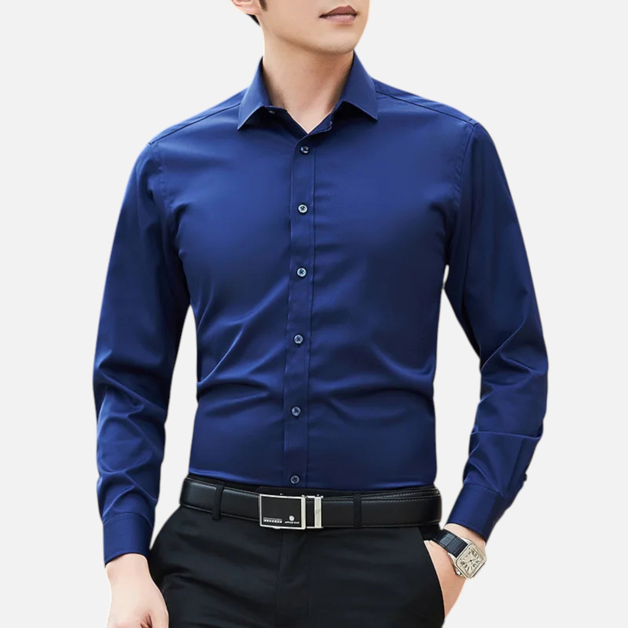Maison Delmont | Men’s Classic Long Sleeve Shirt