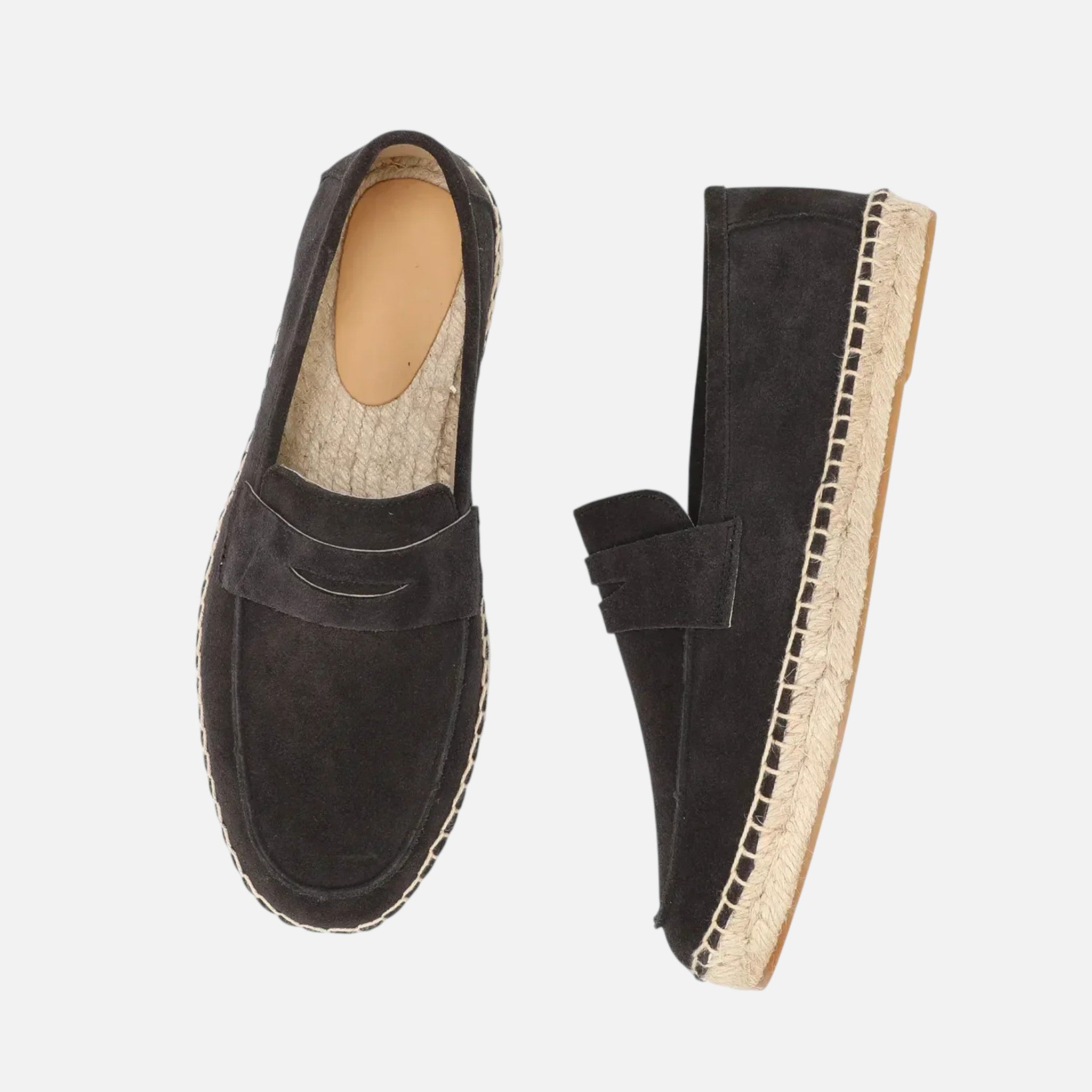 Men’s Suede Espadrille Loafers