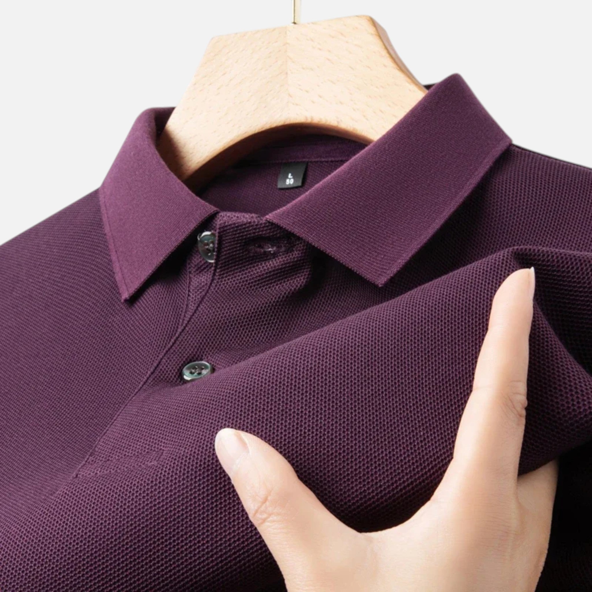 Maison Delmont | Men’s Breathable Cotton Golf Polo