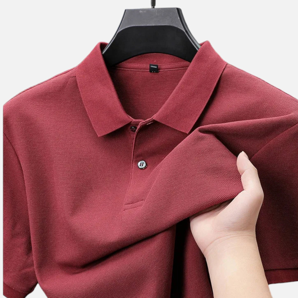 Maison Delmont | Men’s Breathable Cotton Golf Polo