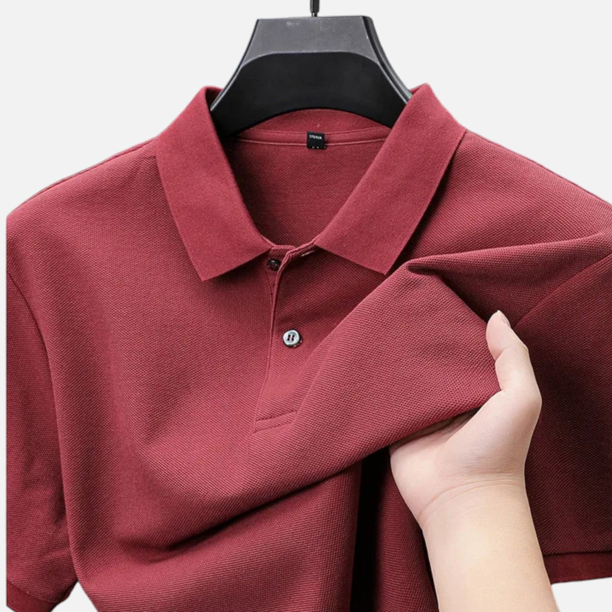 Maison Delmont | Men’s Breathable Cotton Golf Polo