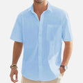 Maison Delmont | Men’s Cotton Blend Beach Shirt