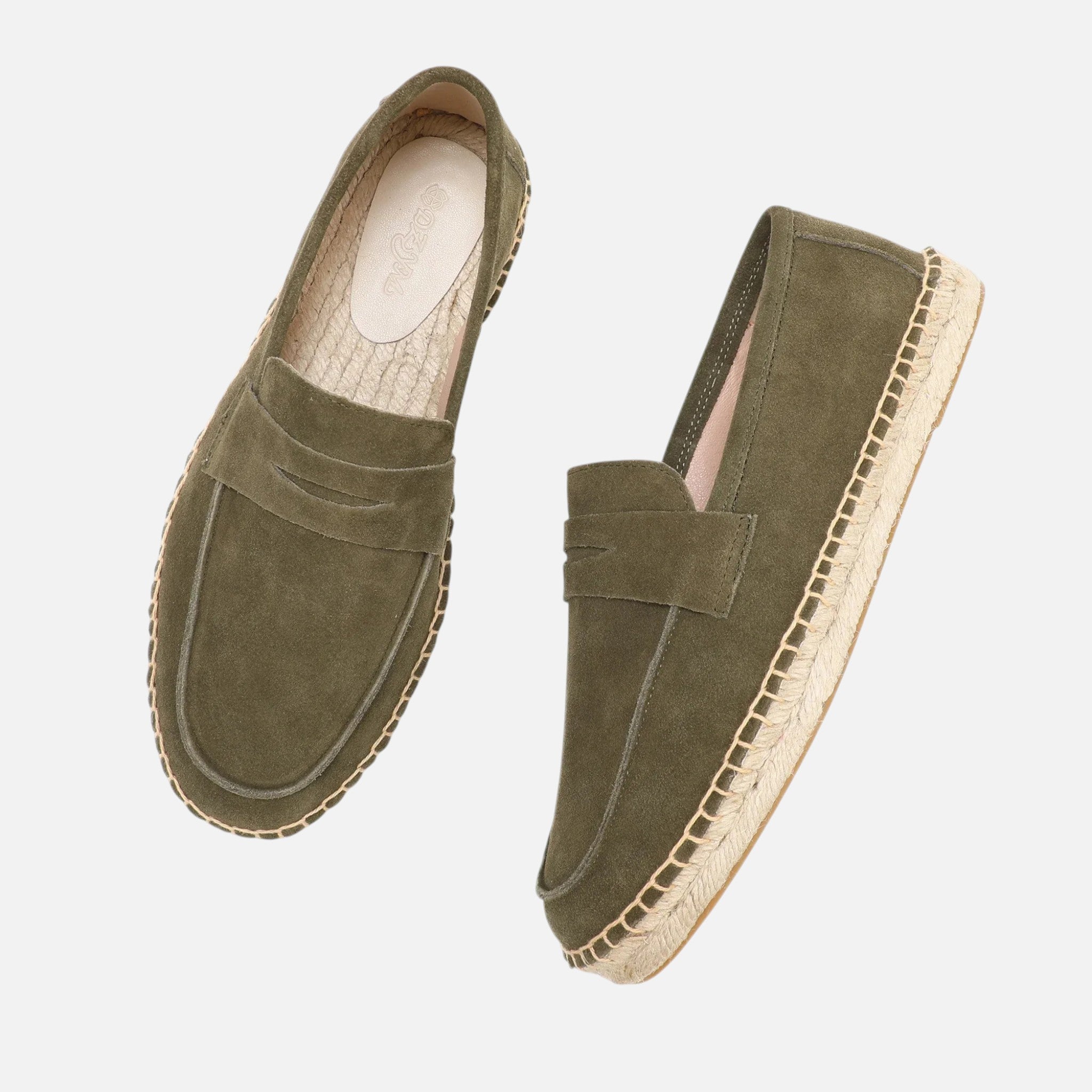 Men’s Suede Espadrille Loafers