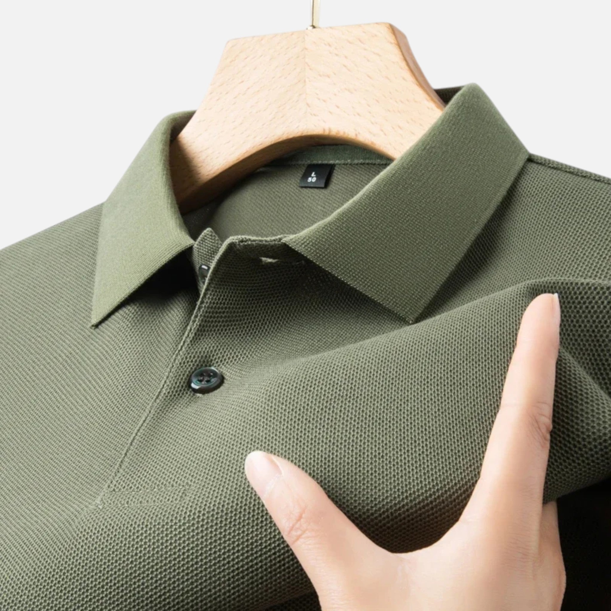 Maison Delmont | Men’s Breathable Cotton Golf Polo