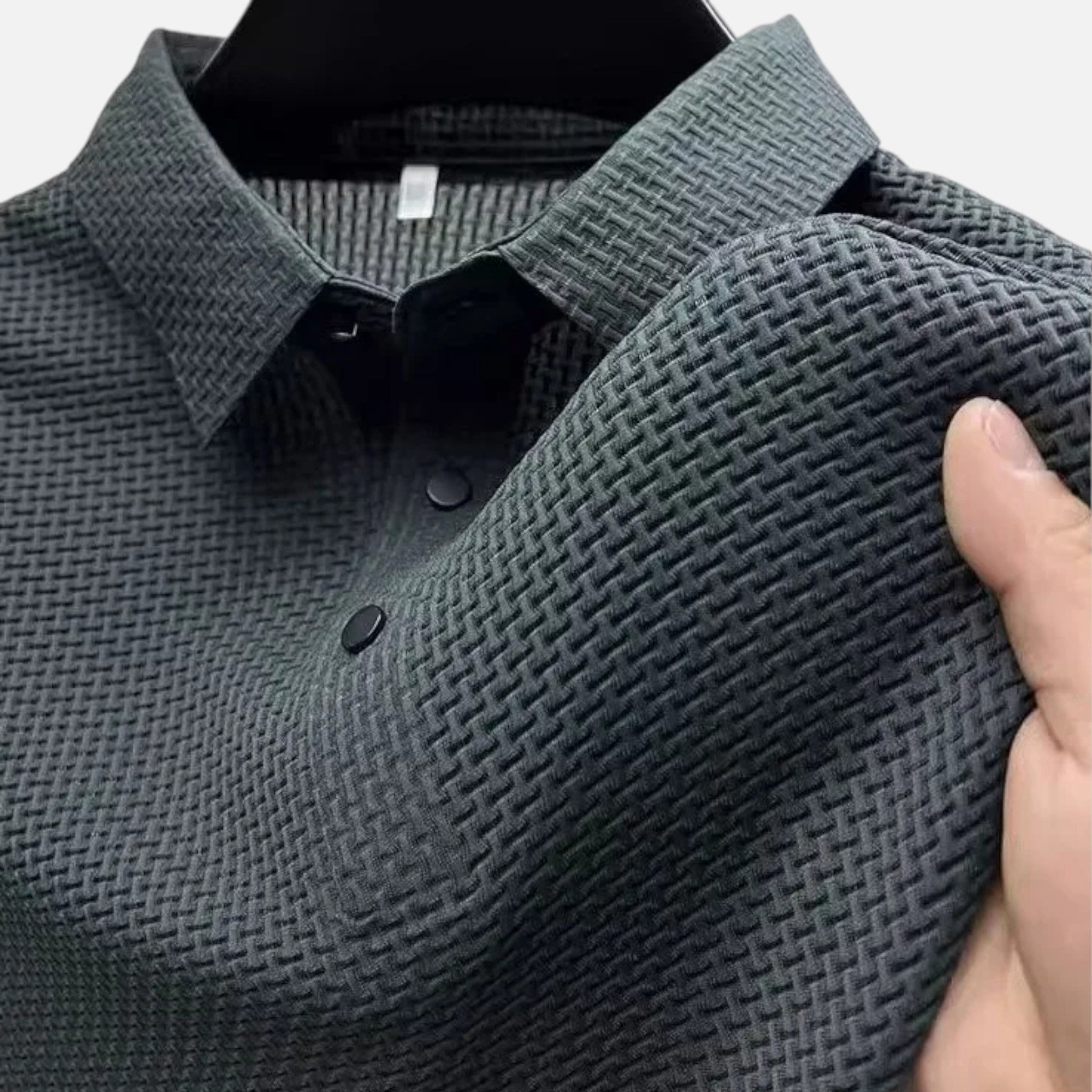 Maison Delmont | Men’s Ice Silk Polo Tee