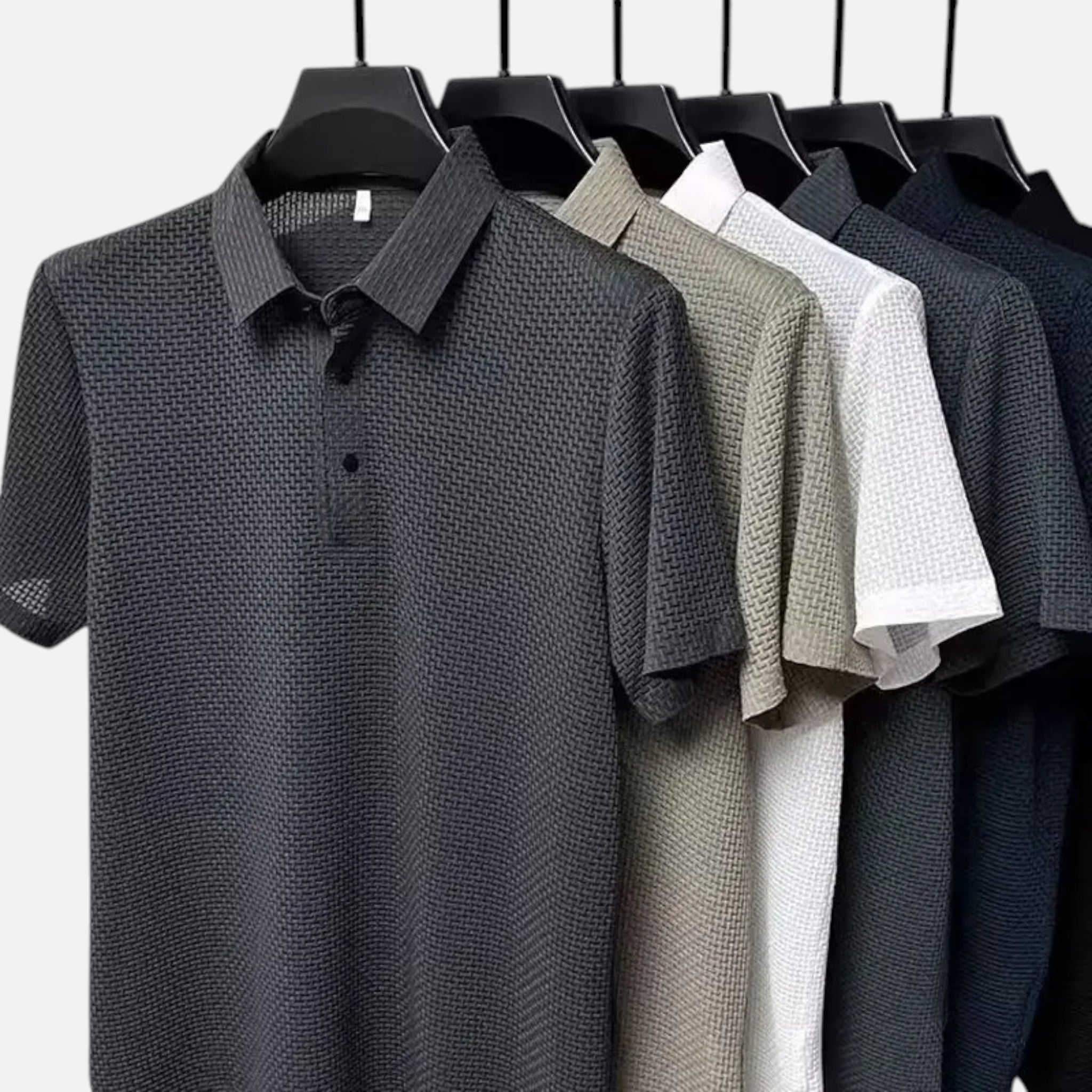 Maison Delmont | Men’s Ice Silk Polo Tee