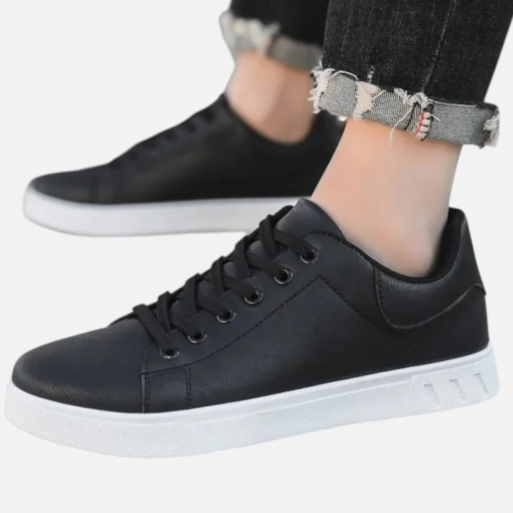 Maison Delmont | Men’s Classic Leather Driving Sneakers