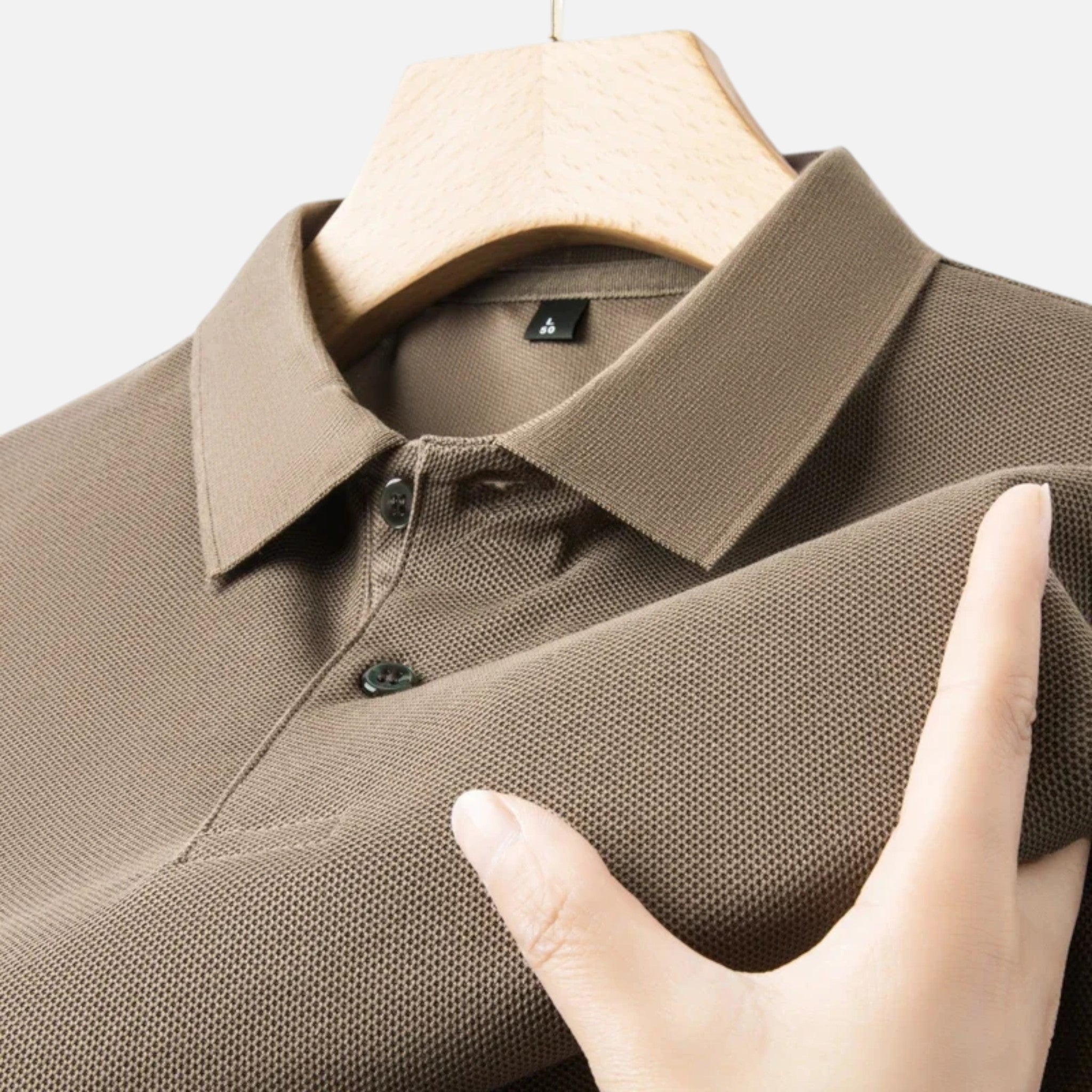 Maison Delmont | Men’s Breathable Cotton Golf Polo