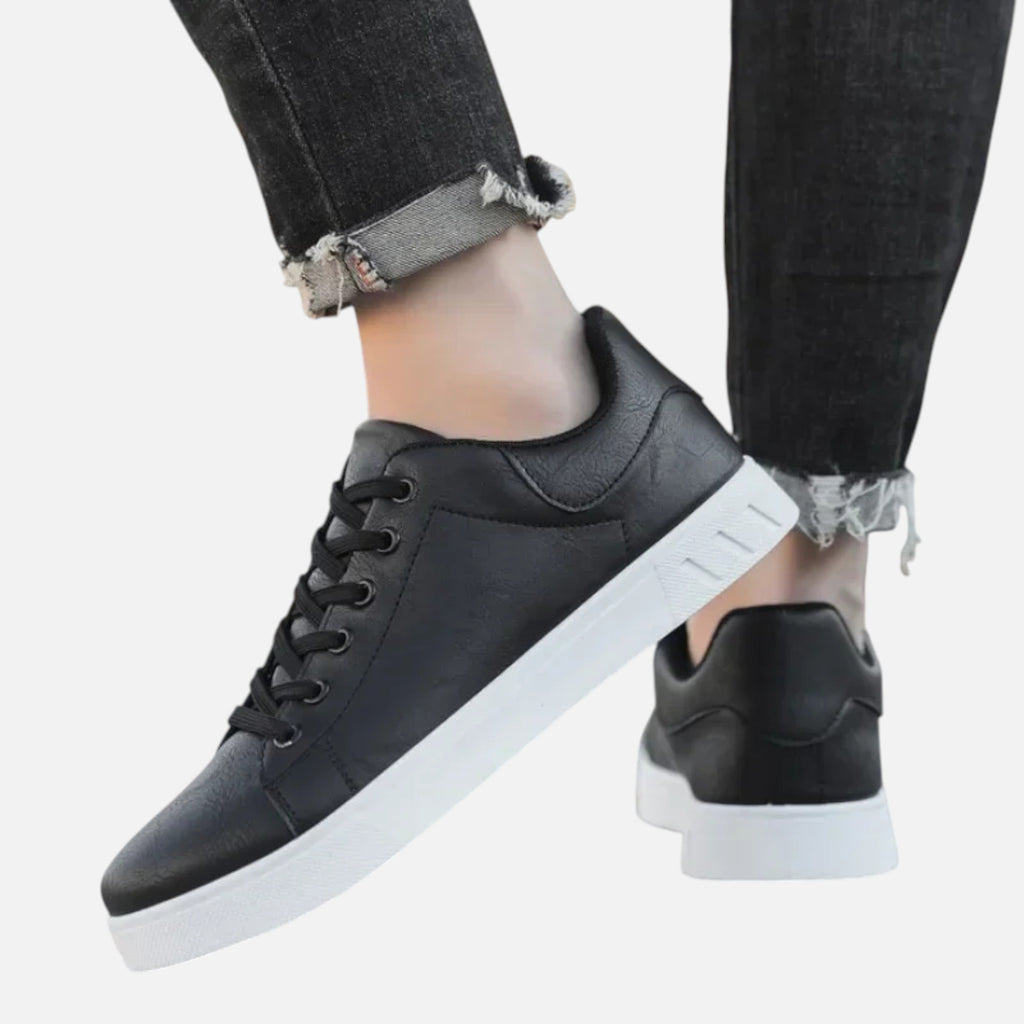 Maison Delmont | Men’s Classic Leather Driving Sneakers