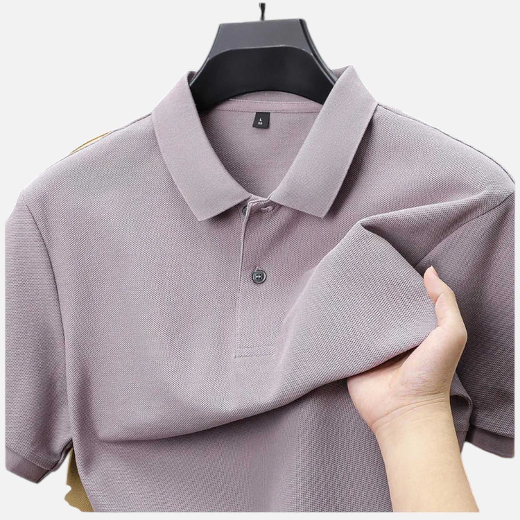 Maison Delmont | Men’s Breathable Cotton Golf Polo