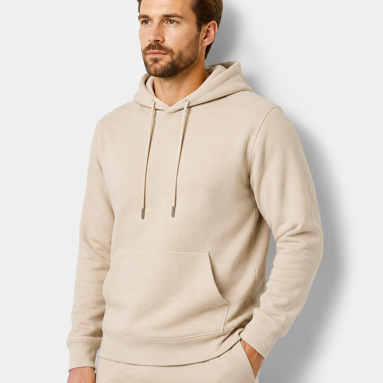 Men’s Merino Wool Knitted Hooded Sweater