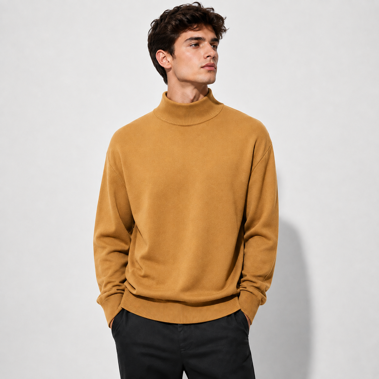 Men’s Merino Wool Turtleneck Sweater