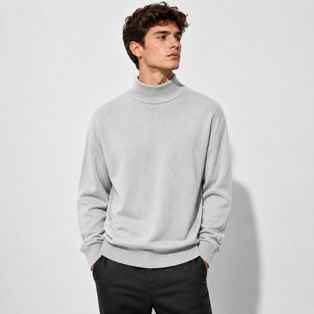 Men’s Merino Wool Turtleneck Sweater