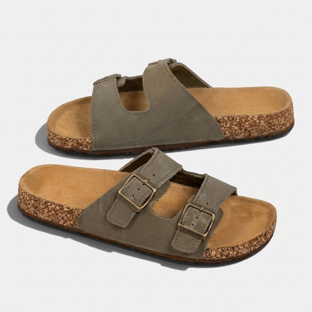 Classic Suede Cork Clogs with Arch Support