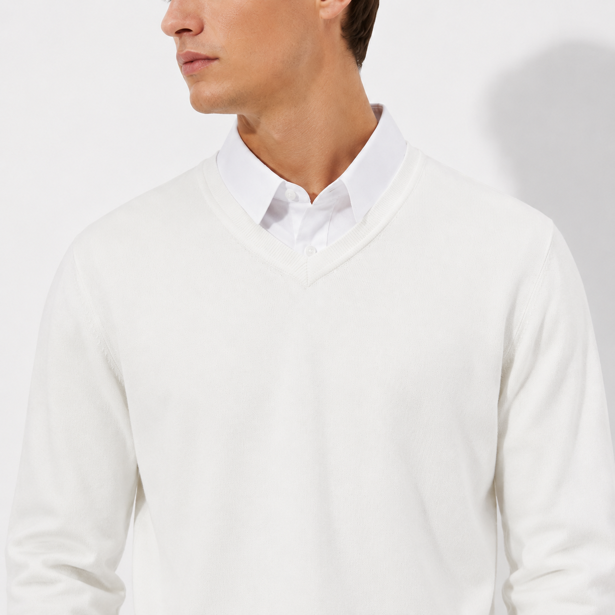 Men’s Classic V-Neck Knit Sweater