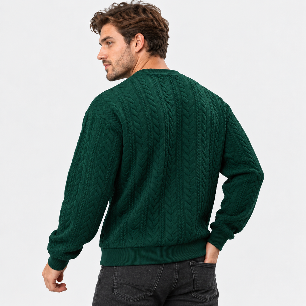 Men’s Lightweight Crew Neck Pullover Sweatshirt Everyday Wear