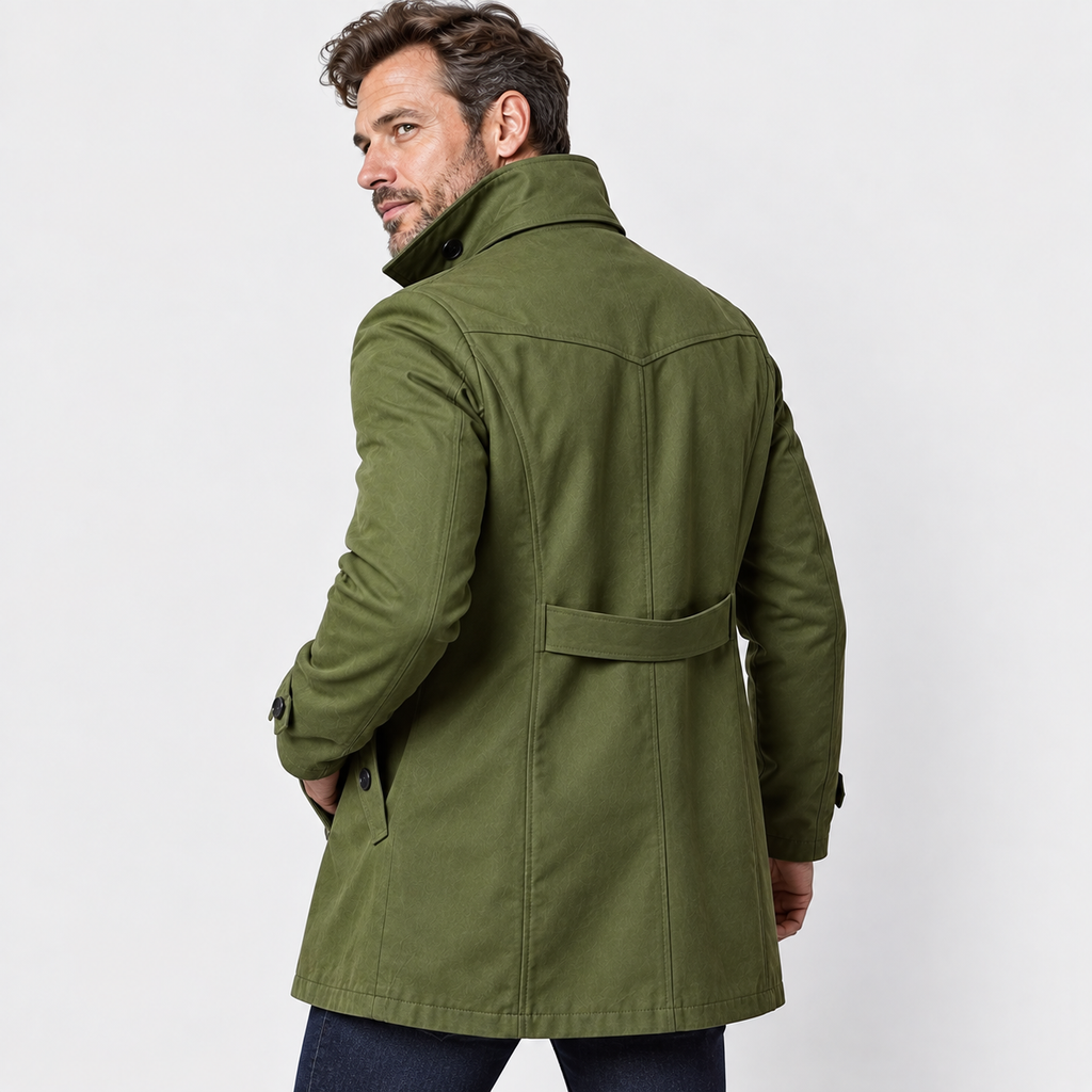Men’s Classic Overcoat Formal Casual Style Outerwear