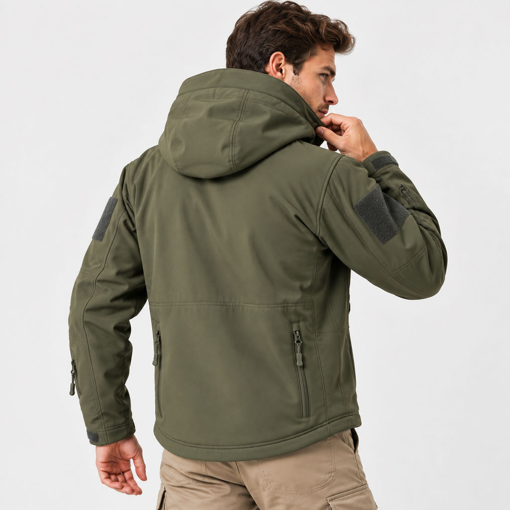 Men’s Outdoor Cargo Jacket Casual Camping Coat