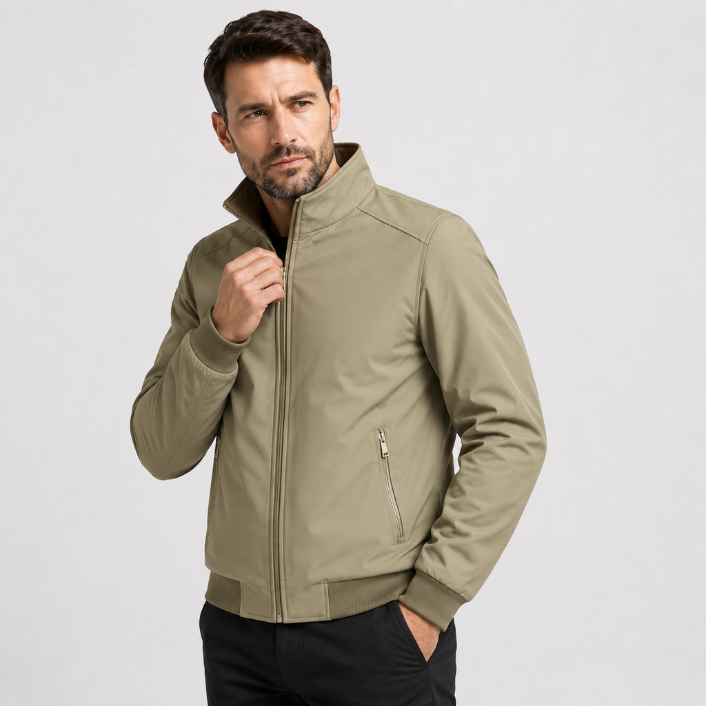 Men's Fleece Jacket - Thickened Stand Collar Zip-Up