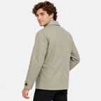 Men's Lapel Trench Coat Lightweight Spring Fall Casual Outerwear
