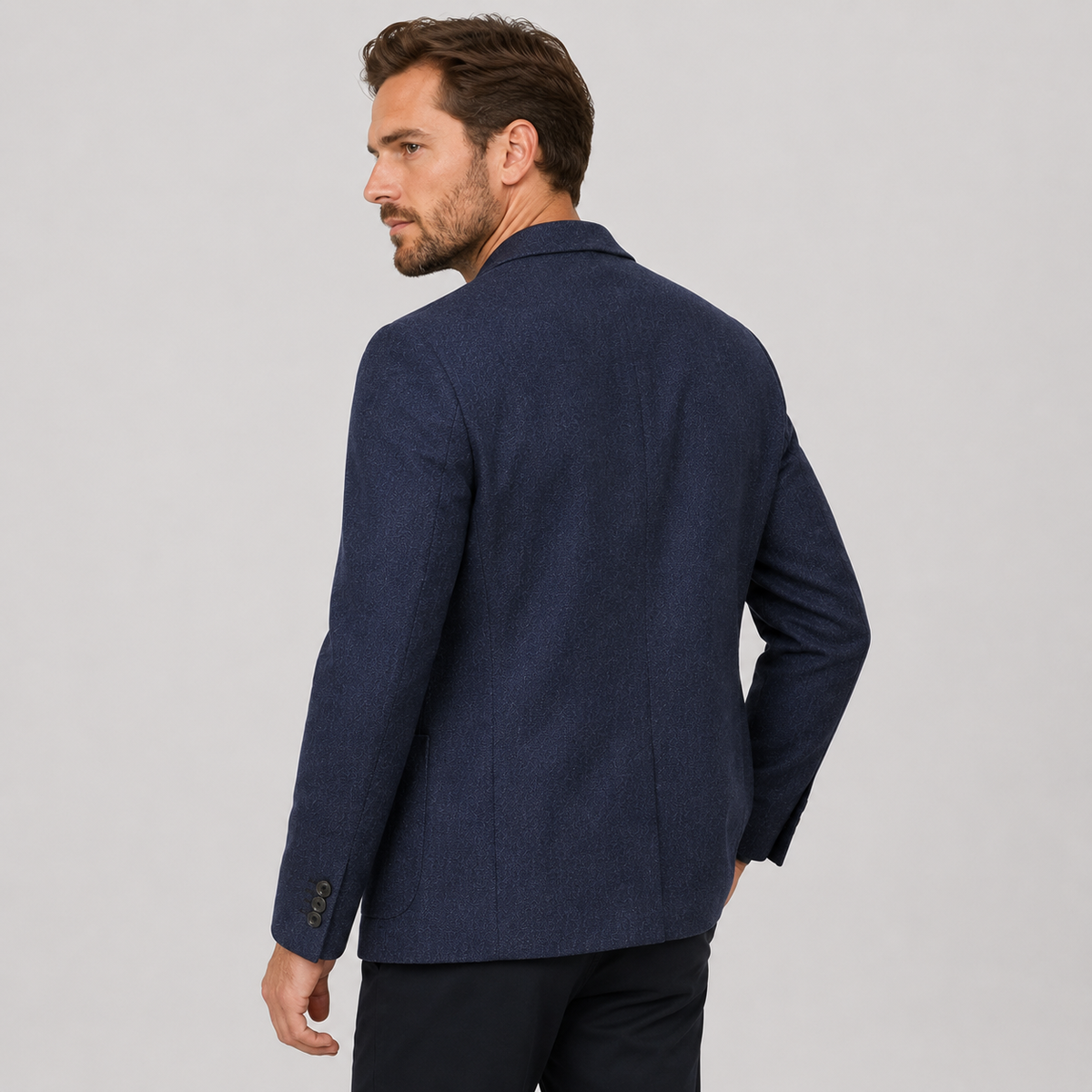 Men's Plaid Blazer - British Style Single-Breasted Jacket